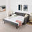 Twin Size Upholstery Daybed With Twin Size Pop-Up Trundle And USB Charging Design-1527797690