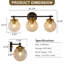 Éclairage pour meuble-lavabo en verre craquelé - 3 lumières noir mat et doré, direction réglable, luminaire à intensité variable E26-197285592-197285591