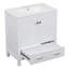 Meuble-lavabo de 30 po avec lavabo simple, meuble-lavabo encastré, armoire de rangement avec 2 portes et un tiroir, fermeture en douceur, rangement multifonctionnel, structure en bois massif-12385307