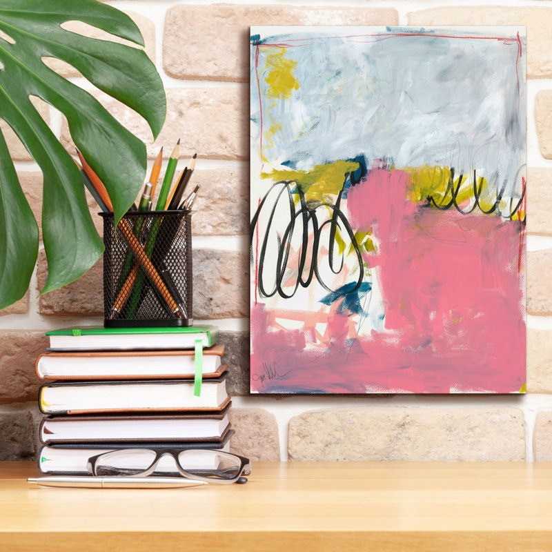 «All Was Said And Done No. 1» par Jan Weiss, art mural sur toile, H 16 po x l 12 po x P 0,75 po