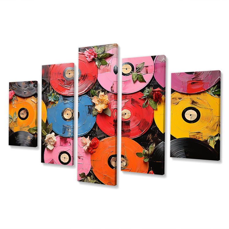 Colourful Vinyle disques Melody - Ensemble de disques vinyle