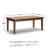 Rebecca Extendable Solid Wood Base Dining Table