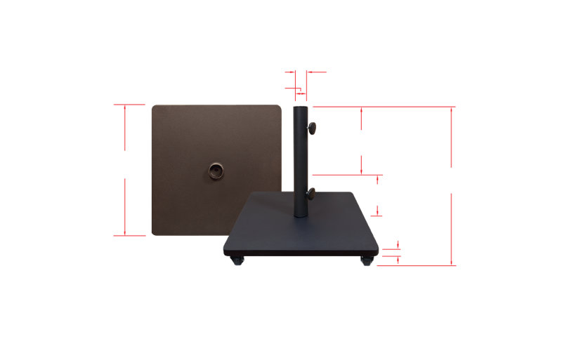 Steel Base With Casters
