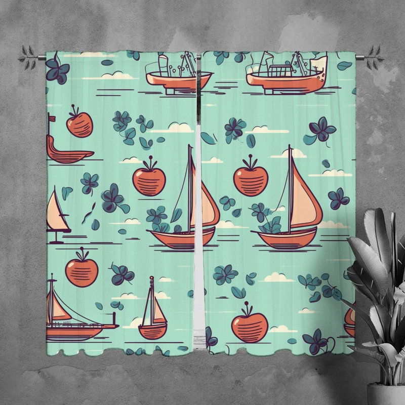 Paire de rideaux obscurcissant en polyester Pepijn, L 40 po x H 61 po