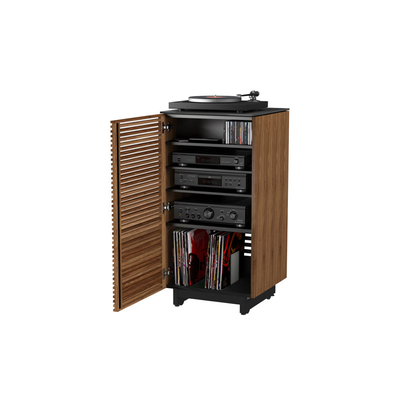 Corridor Audio Cabinet, Natural Walnut