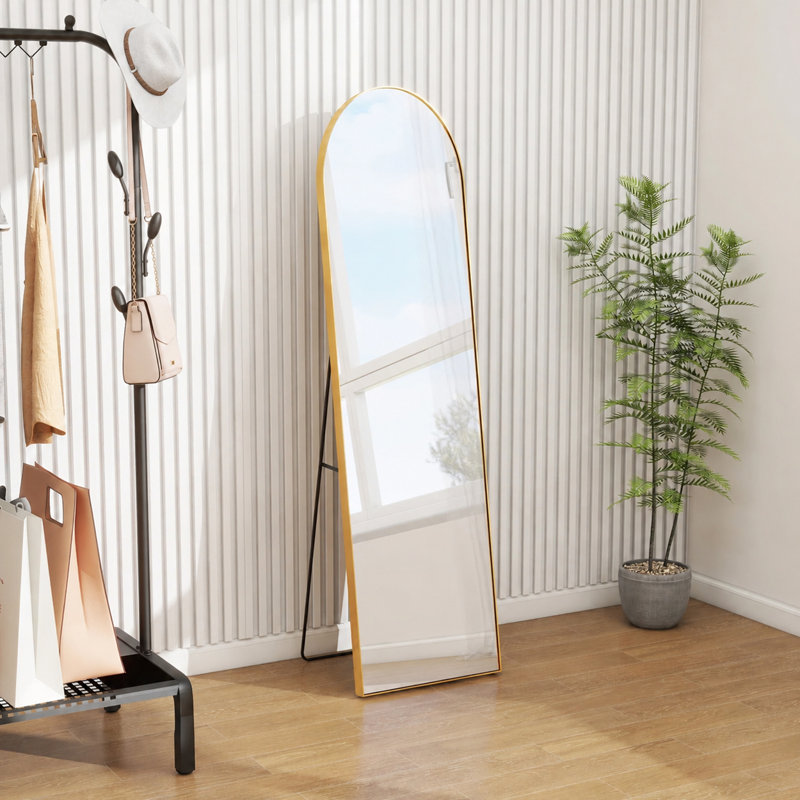 Miroir pleine grandeur, 64 po x 21 po, Or