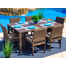 Tuscany Rectangular 6 - Person 69.5" Long Dining Set with Cushions