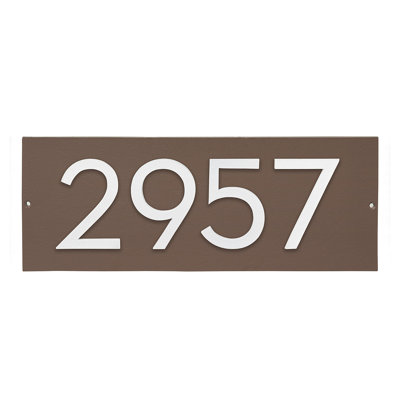 Floating 1-Line Wall Address Plaque