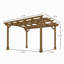 Pergola arquée, treillis de jardin pour l'extérieur