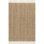 Tapis brun campagnard à pampilles en jute touffeté à la main Werts