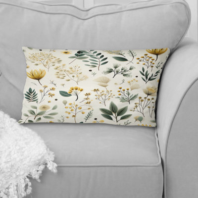 Motif bohème Botanical Neutrals - Coussin abstrait
