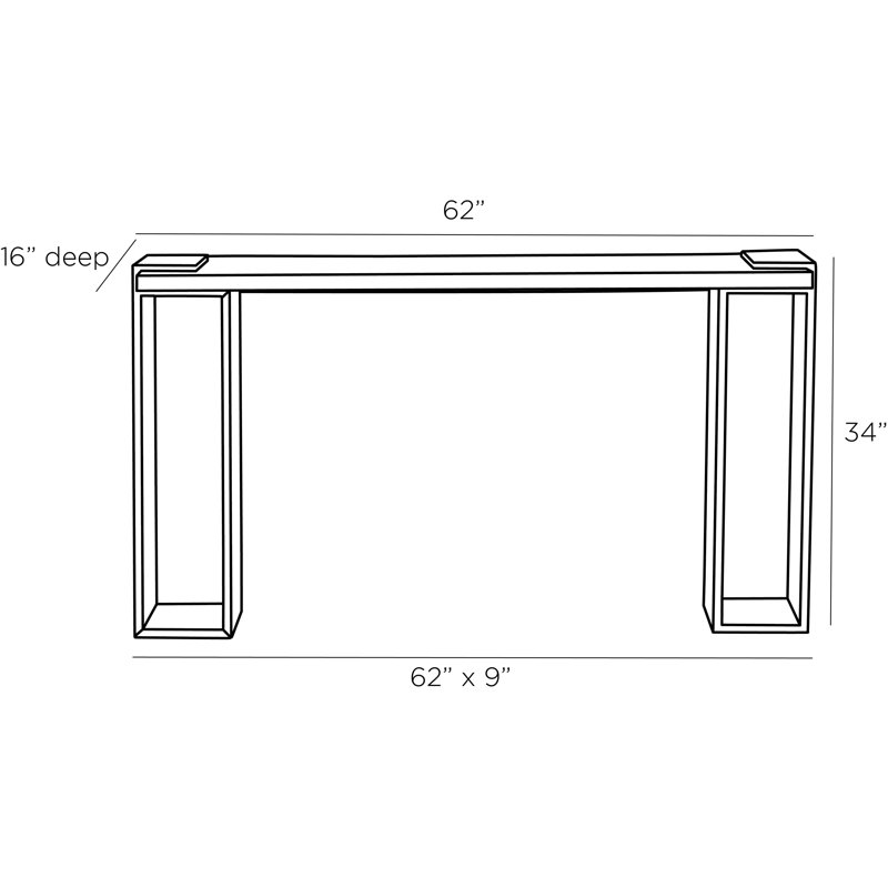 Orsen 62'' W Solid Wood Console Table