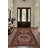 Guria Red/Brown Oriental Vintage Look Machine Printed Cotton Chenille Area Rug-690436485