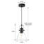 Luminaire suspendu noir pour îlot de cuisine 2 pièces, luminaire suspendu Farmhouse, luminaire suspendu industriel en verre transparent, luminaire suspendu de cuisine de 6,5 pouces au-dessus d'un îlot de cuisine-119562798