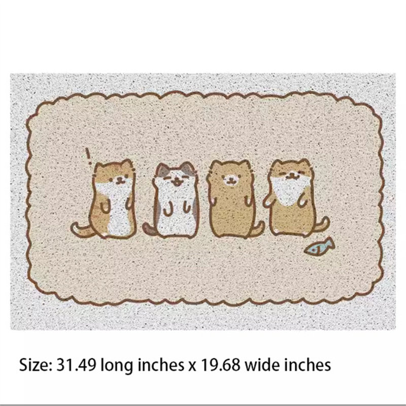 Tapis de litière en plastique, H 0,11 po x l 31,49 po x P 19,68 po