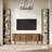6-Tier Industrial Corner Shelf, Rustic Wood and Metal Storage Rack-1847905262