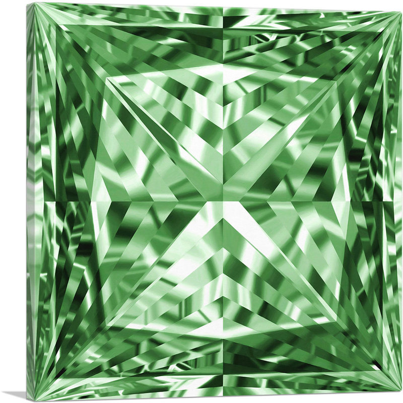 «Green Princess», impression sur toile tendue, H 12 po x l 12 po x P 1,5 po