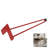 ROUS Hardware 30" Hairpin Furniture Leg | Steel Mid-Century Modern Table Leg – Rose (Red), 1 Count-339201027-339201035