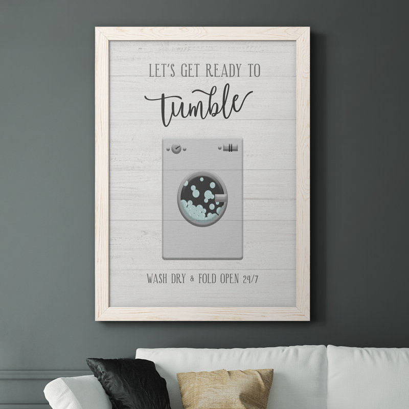 Tumble - cadre photo, impression sur toile, Toile blanche encadrée, H 44 po x l 31 po x P 1 po
