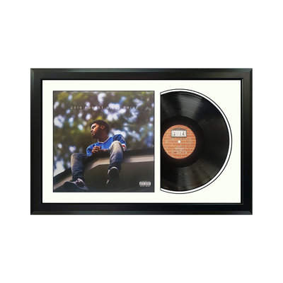 J. Cole "2014 Forest Hills Drive" Framed Vinyl Record Wall Art, LP Album Cover Display, Music Memorabilia Decor, Unique Gift for Vinyl Lovers