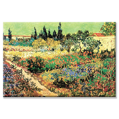 «Flowering Garden» par Vincent Van Gogh - reproduction
