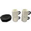 Tasse à espresso en céramique fabriquée à la main avec des soucoupes de 2,70 oz / 80 ml Bacimi