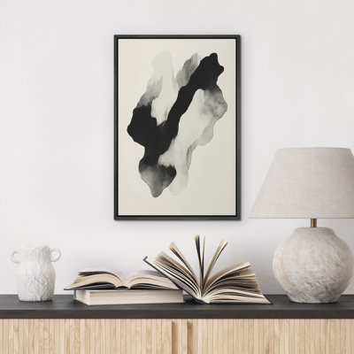 Reproduction d'art abstrait sur toile encadrée pour décoration intérieure moderne