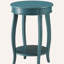 Table d'appoint circulaire vert émeraude avec base-227368516