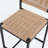 Kitchen Bar Stools With Footrest Set Of 2 Paper Rope Weave Dining Chairs Counter Height Barstool