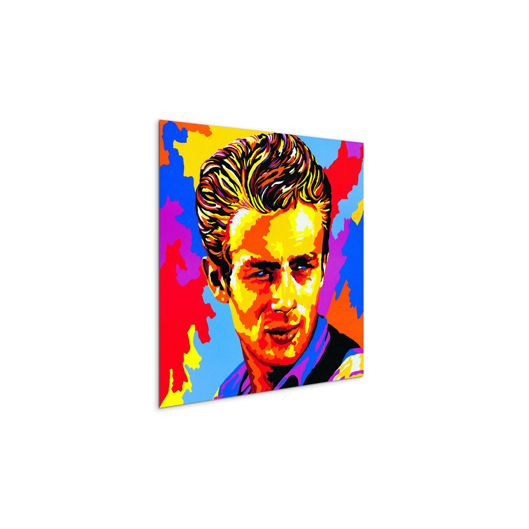James Dean by Art Studio 58x58 Cm Frameless Panel Lightweight Ready to Hang