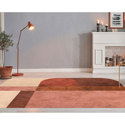 Hoglund Vinyl Machine Printed Area Rug