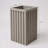Square Grove Column Planter - Grey Brown-254379646