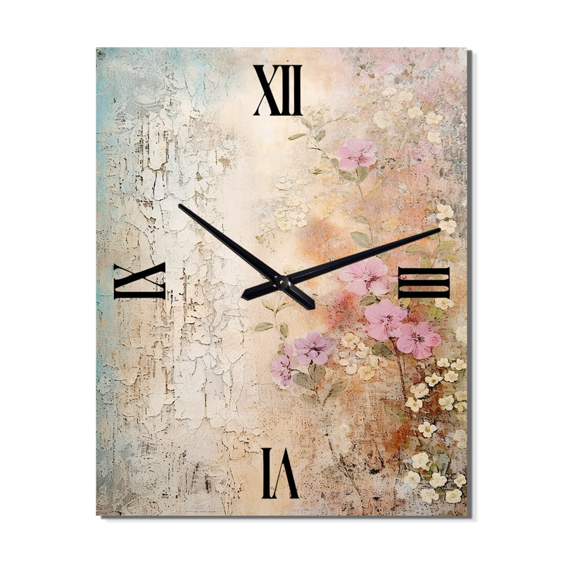 Dezmariah - Horloge murale moderne rose, Très grand