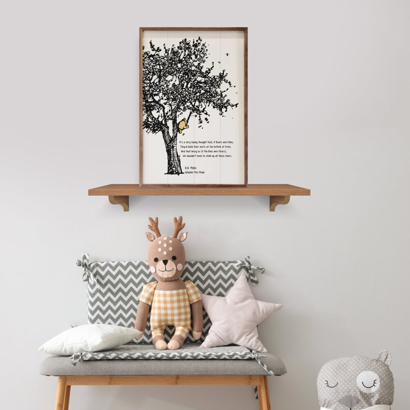 Citation d'arbre par A Milne Winnie-The-Pooh, H 36 po x l 24 po