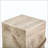Outdoor Wood Square MGO Side Table With Simulated Braided Cord – Indoor Retro End Table For Home & Patio Decor