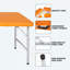 Table pliante portative 4 pi 4 po poids pliable intérieur et extérieur 135 kg-1806404902