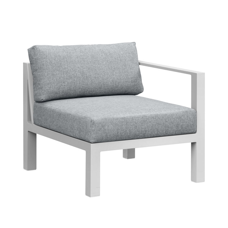 Fauteuil d'extérieur droit avec coussins Peryman