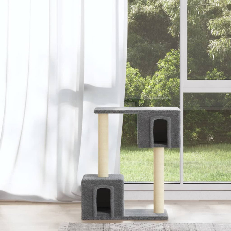 Clintonpark 60cm H Cat Tree, Light Grey