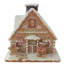 Frosted Gingerbread House With Gingerbread Man Christmas Decoration - 8.5"