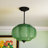 1-Light Green Pumpkin Pendant Light
