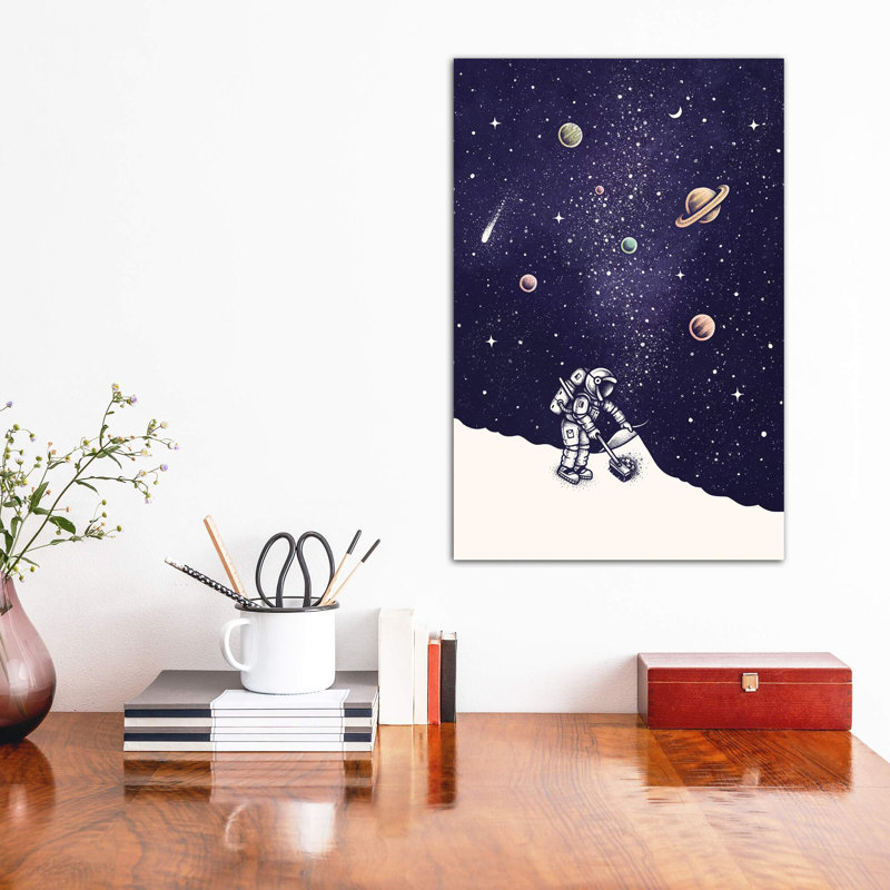 «Space Dust Color» par Enkel Dika - reproduction, Toile tendue, Pas de tapis, H 60 po x l 40po x P 1,5 po