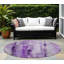 Tapis rond lavable et antidérapant 8 po