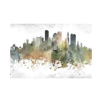 " Boston Skyline " by WallDecorAddict