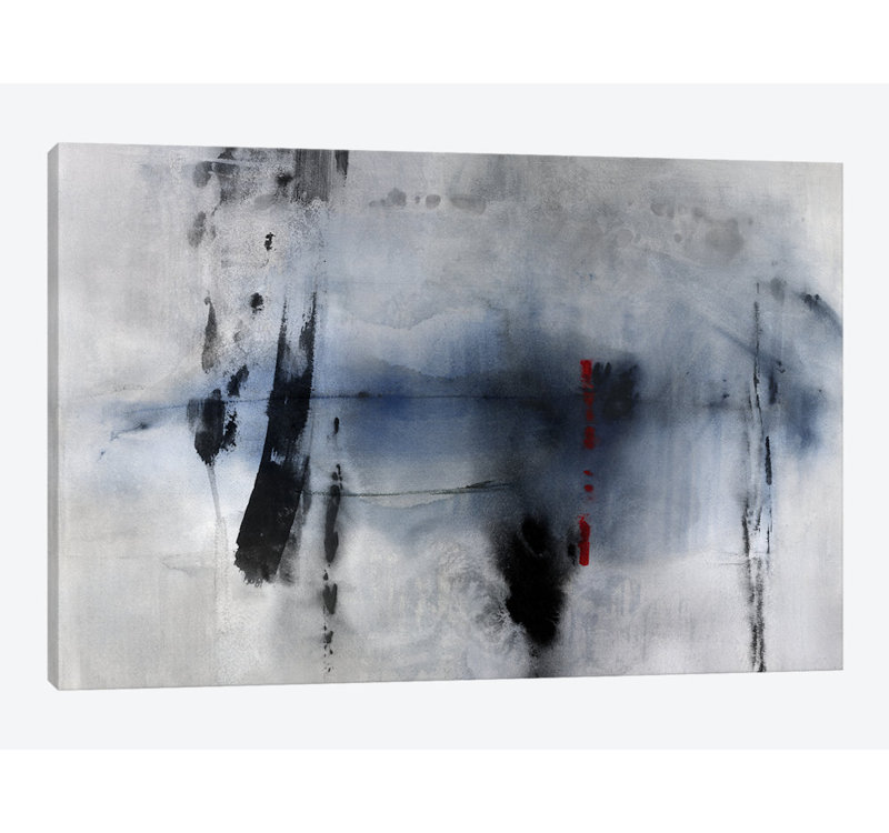 «Echelon I», impression sur toile, H 16 po x l 24 po x P 1 po, Papier avec cadre noir, Blanc