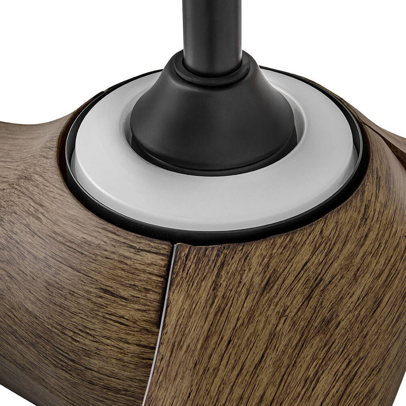 Hinkley Tiburon Ceiling Fan, Matte Black, Driftwood