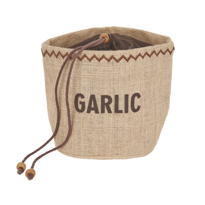 Natural Elements Hessian Garlic Storage Bag