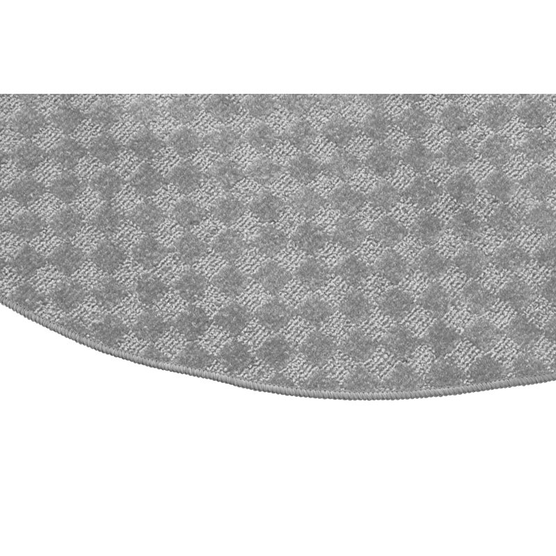 Tapis touffeté argent, Rond 60 po