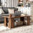 Coffee Table 2-tier Modern Center Cocktail Table With Storage Shelf For Living Room-903348763