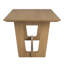 Ensemble de salle à manger rectangulaire en bois avec chaises rembourrées 72 "Cann-1434715603
