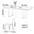 Simple Creative Advanced Sense Ash Wood Table Set